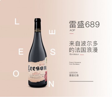 雷盛红酒689法国干红葡萄酒